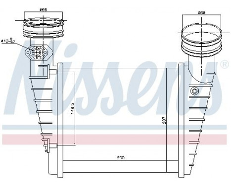 Intercooler, charger 96731 Nissens, Image 3