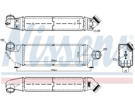 Intercooler, charger 96733 Nissens, Image 7