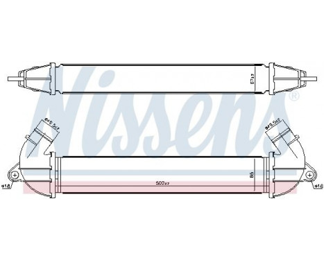 Intercooler, charger 96736 Nissens, Image 3
