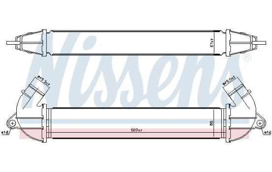 Intercooler, charger 96736 Nissens, Image 3