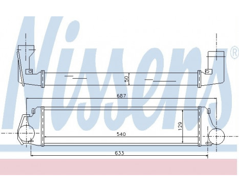 Intercooler, charger 96741 Nissens, Image 2