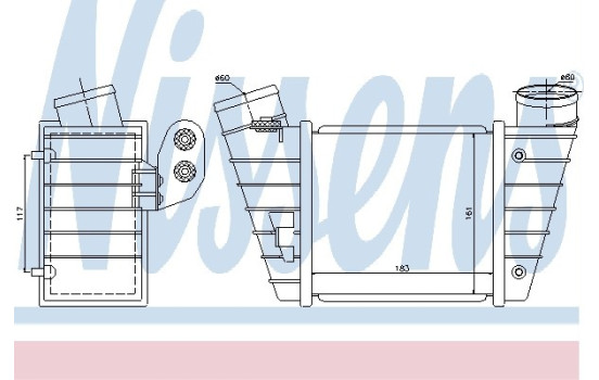 Intercooler, charger 96746 Nissens, Image 2