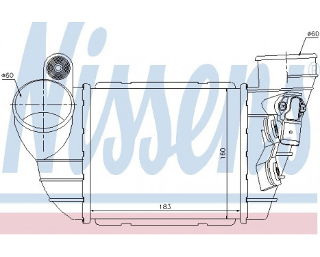 Intercooler, charger 96747 Nissens, Image 2