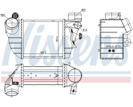 Intercooler, charger 96747 Nissens, Image 3