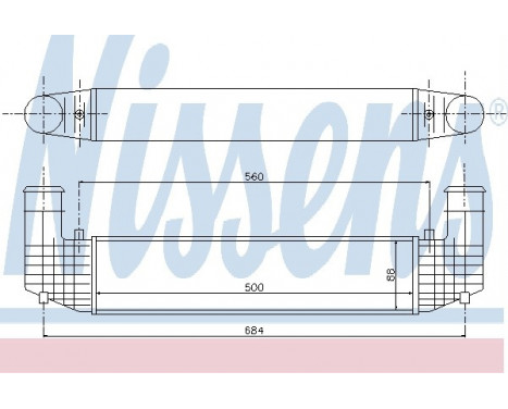 Intercooler, charger 96750 Nissens, Image 2