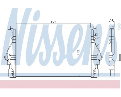 Intercooler, charger 96755 Nissens, Image 2