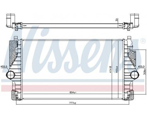 Intercooler, charger 96755 Nissens, Image 3