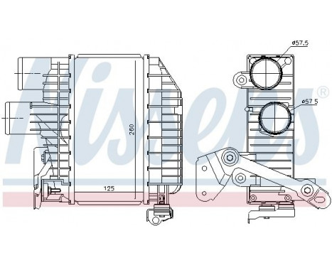 Intercooler, charger 96758 Nissens, Image 3