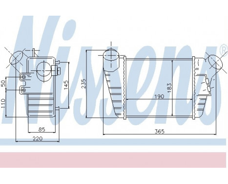 Intercooler, charger 96759 Nissens, Image 2