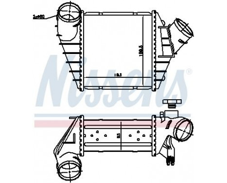 Intercooler, charger 96759 Nissens, Image 3