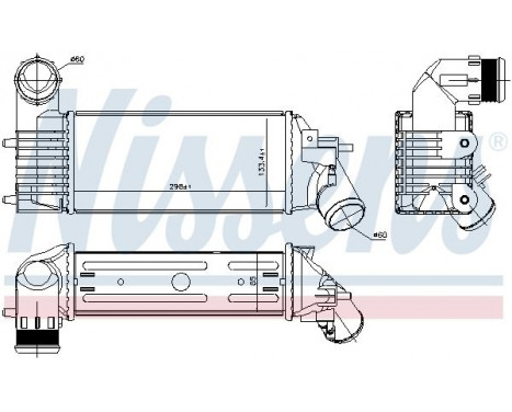 Intercooler, charger 96765 Nissens, Image 3