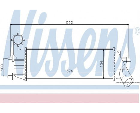 Intercooler, charger 96766 Nissens, Image 2