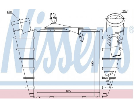 Intercooler, charger 96770 Nissens, Image 2