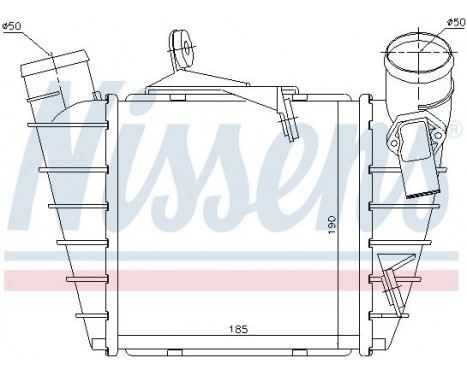 Intercooler, charger 96770 Nissens, Image 3