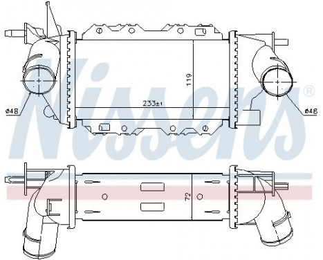 Intercooler, charger 96772 Nissens, Image 3