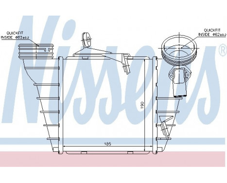 Intercooler, charger 96773 Nissens, Image 2