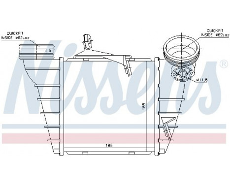 Intercooler, charger 96773 Nissens, Image 3