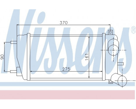 Intercooler, charger 96774 Nissens, Image 2