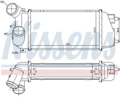Intercooler, charger 96774 Nissens, Image 7