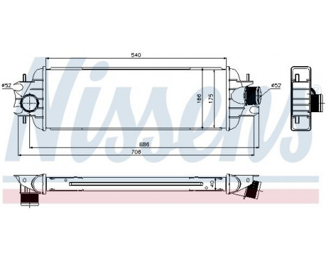 Intercooler, charger 96775 Nissens, Image 3