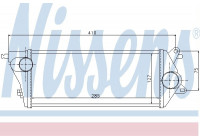 Intercooler, charger 96776 Nissens