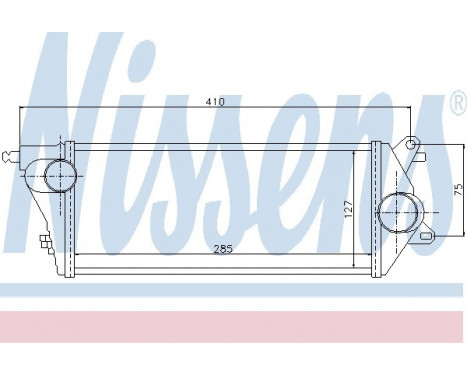 Intercooler, charger 96776 Nissens