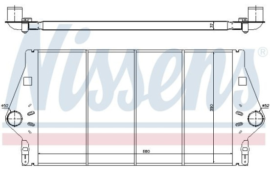 Intercooler, charger 96779 Nissens, Image 3