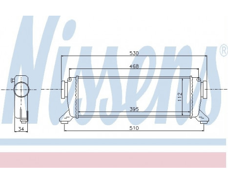 Intercooler, charger 96782 Nissens, Image 2