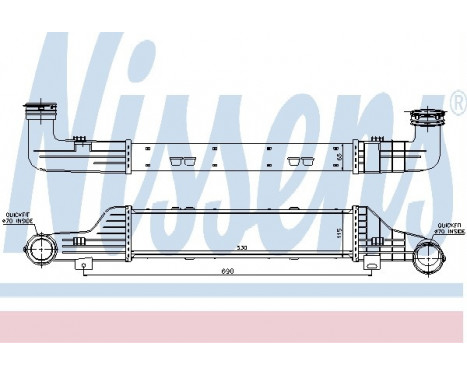 Intercooler, charger 96784 Nissens, Image 2
