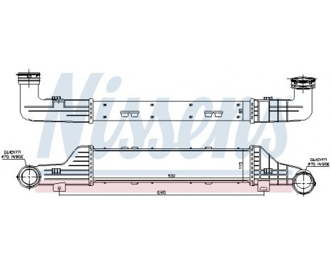 Intercooler, charger 96784 Nissens, Image 3