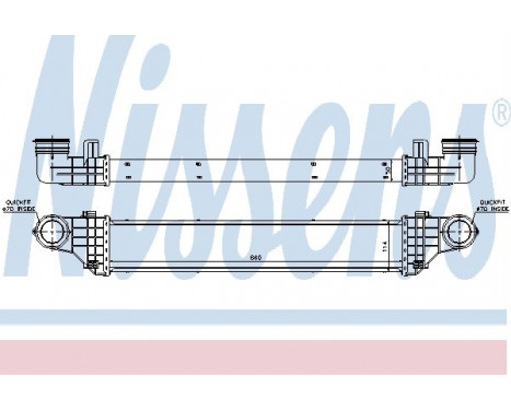 Intercooler, charger 96786 Nissens, Image 2