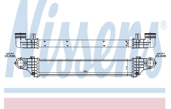 Intercooler, charger 96786 Nissens, Image 2
