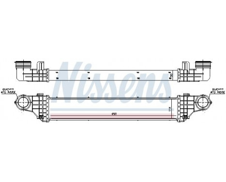 Intercooler, charger 96786 Nissens, Image 3