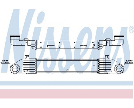 Intercooler, charger 96787 Nissens