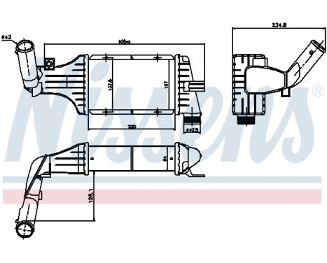 Intercooler, charger 96788 Nissens, Image 3