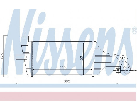 Intercooler, charger 96789 Nissens, Image 2