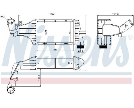 Intercooler, charger 96789 Nissens, Image 3