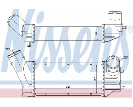 Intercooler, charger 96790 Nissens, Image 2