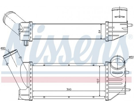 Intercooler, charger 96790 Nissens, Image 3