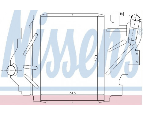 Intercooler, charger 96791 Nissens, Image 2