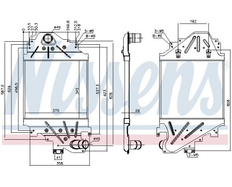 Intercooler, charger 96791 Nissens, Image 3