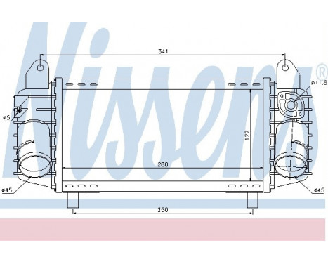 Intercooler, charger 96793 Nissens, Image 2