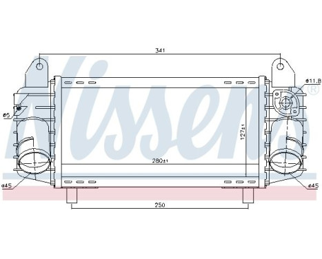 Intercooler, charger 96793 Nissens, Image 3