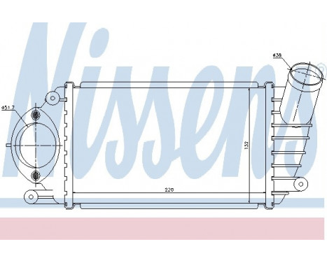 Intercooler, charger 96794 Nissens, Image 2