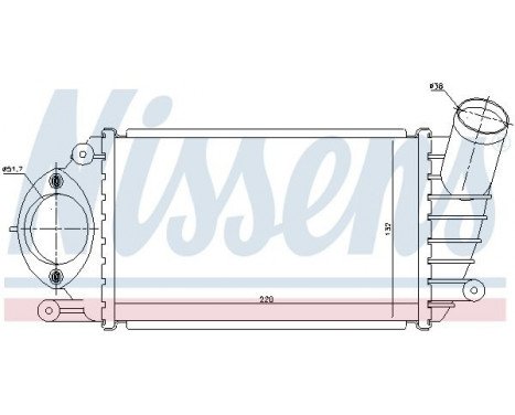 Intercooler, charger 96794 Nissens, Image 3