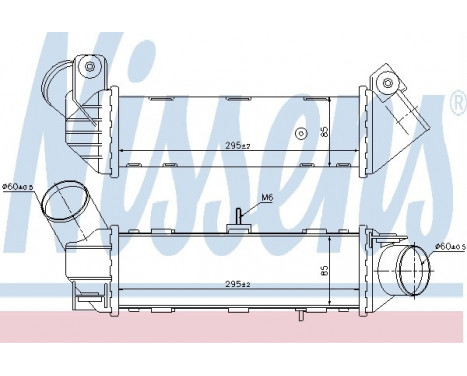 Intercooler, charger 96796 Nissens, Image 2