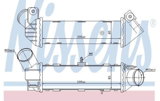 Intercooler, charger 96796 Nissens, Image 2