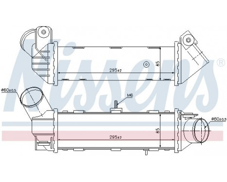 Intercooler, charger 96796 Nissens, Image 3