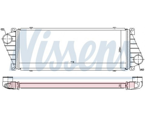 Intercooler, charger 96842 Nissens, Image 3