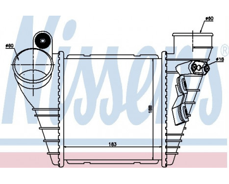 Intercooler, charger 96847 Nissens, Image 2